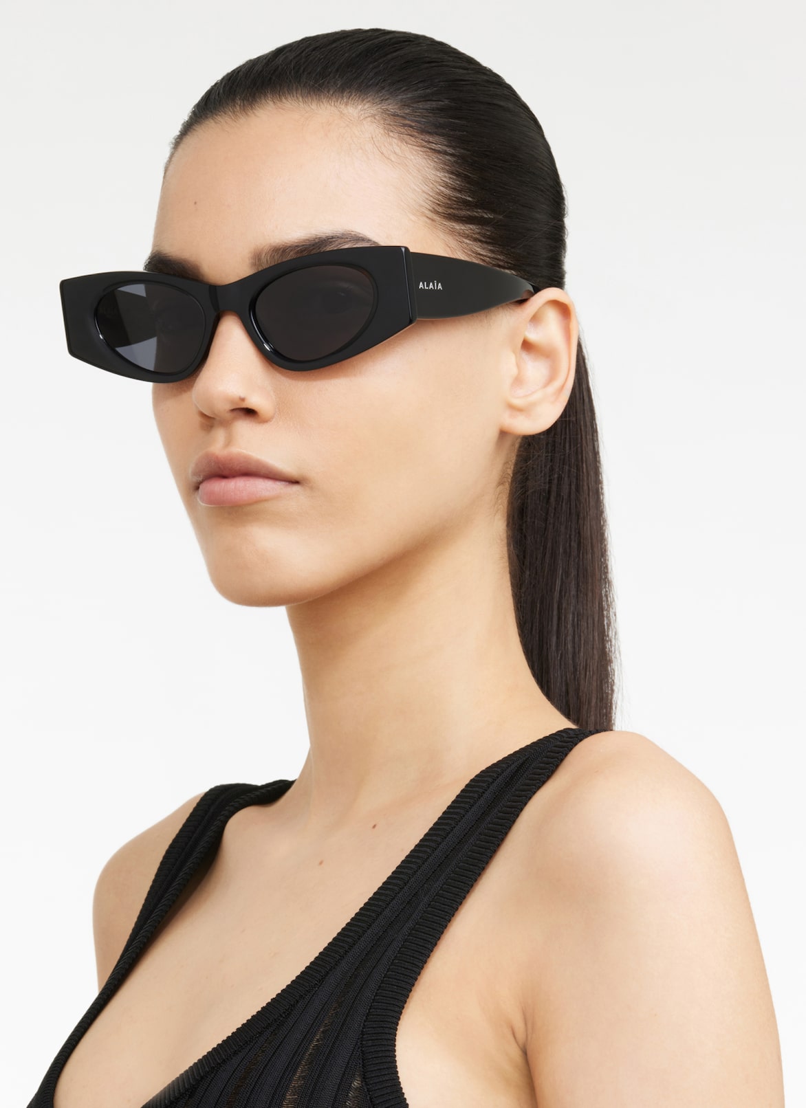 CAT EYE SUNGLASSES ALAÏA BLACK CAT EYE SUNGLASSES